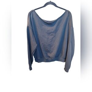 Fabletics Black Off-Shoulder Jogger Set